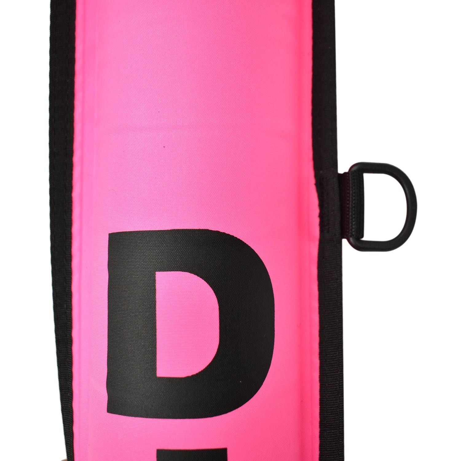 Scuba Diving 6ft Surface Marker with Lead Weight, Whistle, Snap, Pink - Scuba Choice