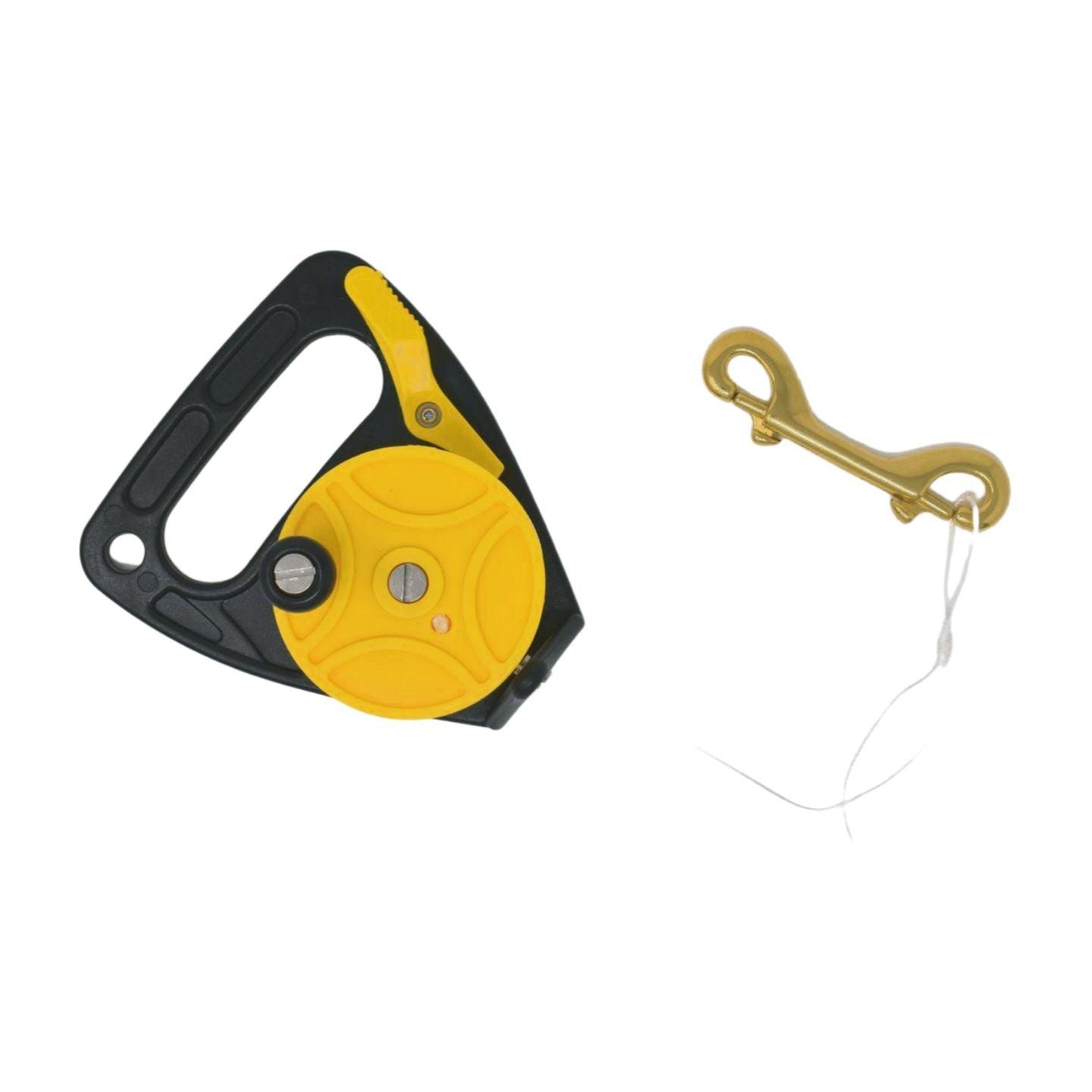 Scuba Choice Yellow Dive Reel with Thumb Stopper Tab, 150ft - Scuba Choice