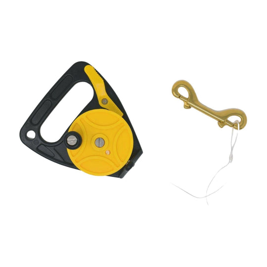 Scuba Choice Yellow Dive Reel with Thumb Stopper Tab, 150ft - Scuba Choice