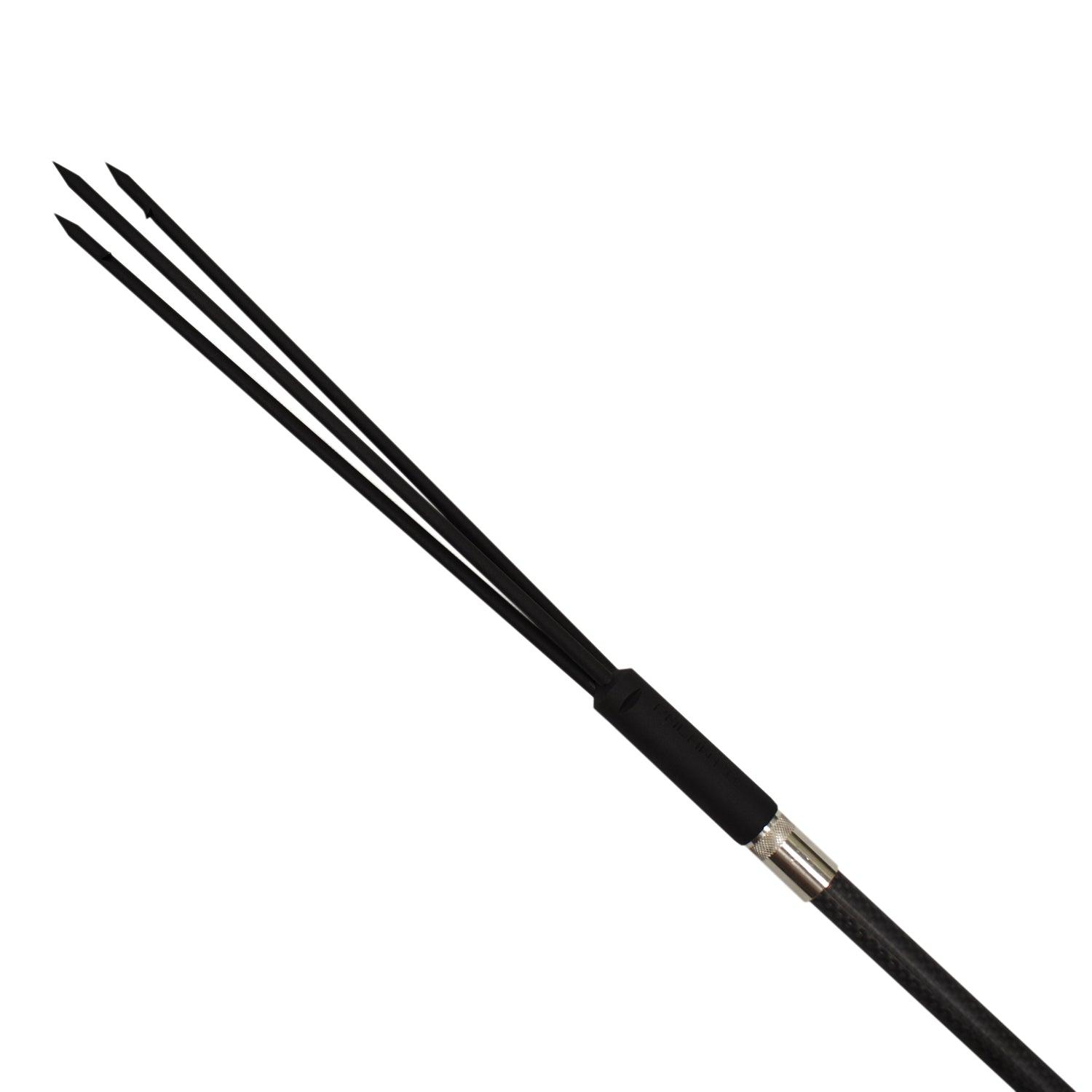 HEAVY DUTY CARBON FIBER 5' Travel Spearfishing One Piece Pole Spear 3 Prong Tip - Scuba Choice