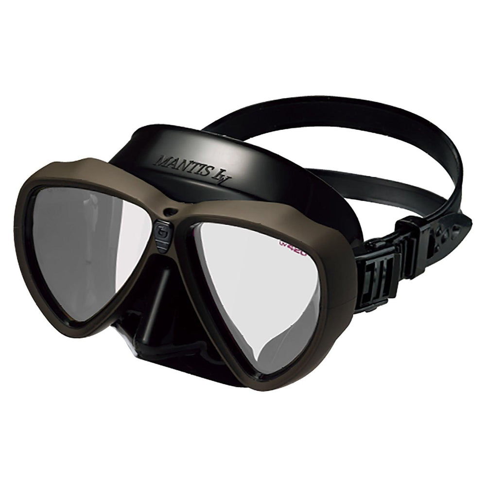 Gull Mantis LV RX Nearsighted Black/Taupe Dive Mask - Scuba Choice