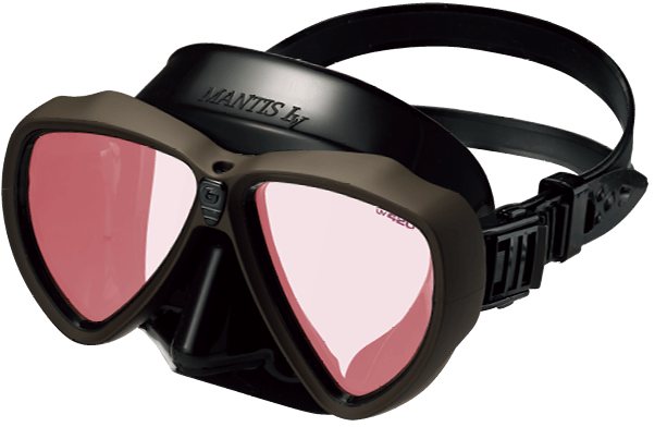 Gull Mantis LV RX Nearsighted Black/Taupe Dive Mask - Scuba Choice