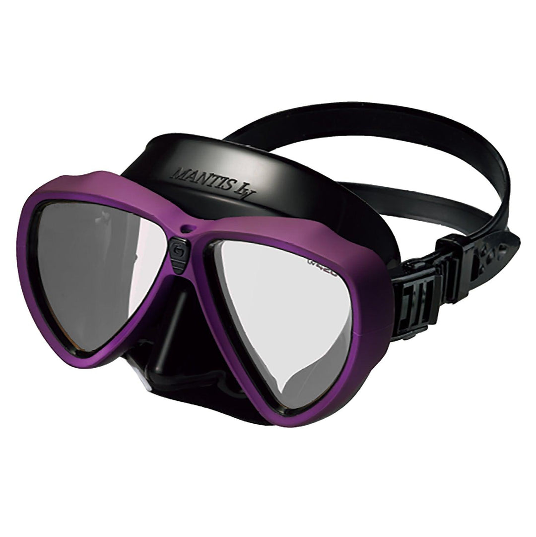 Gull Mantis LV RX Nearsighted Black/Rubber Violet Dive Mask - Scuba Choice