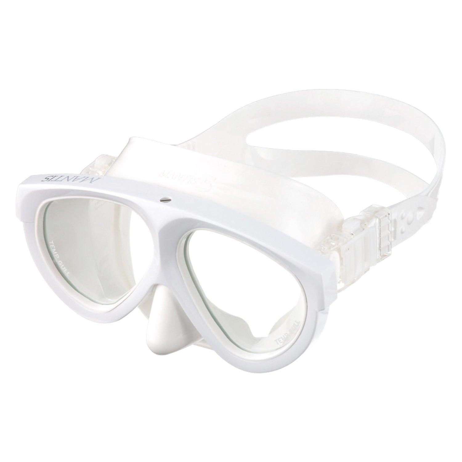 Gull Mantis 5 White Silicone w/ White Frame - Scuba Choice