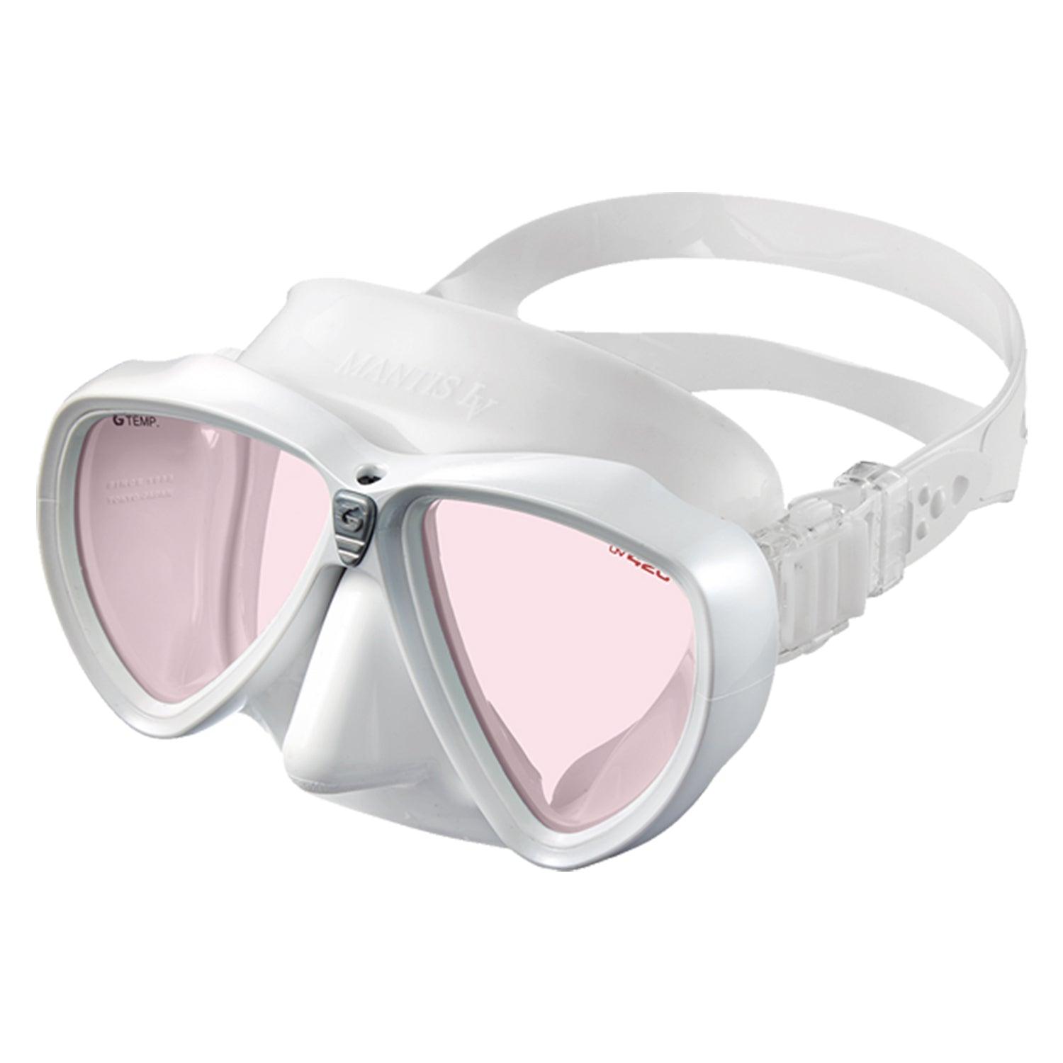 Gull Mantis LV White Silicone Mask w/ Glass White Frame - Scuba Choice