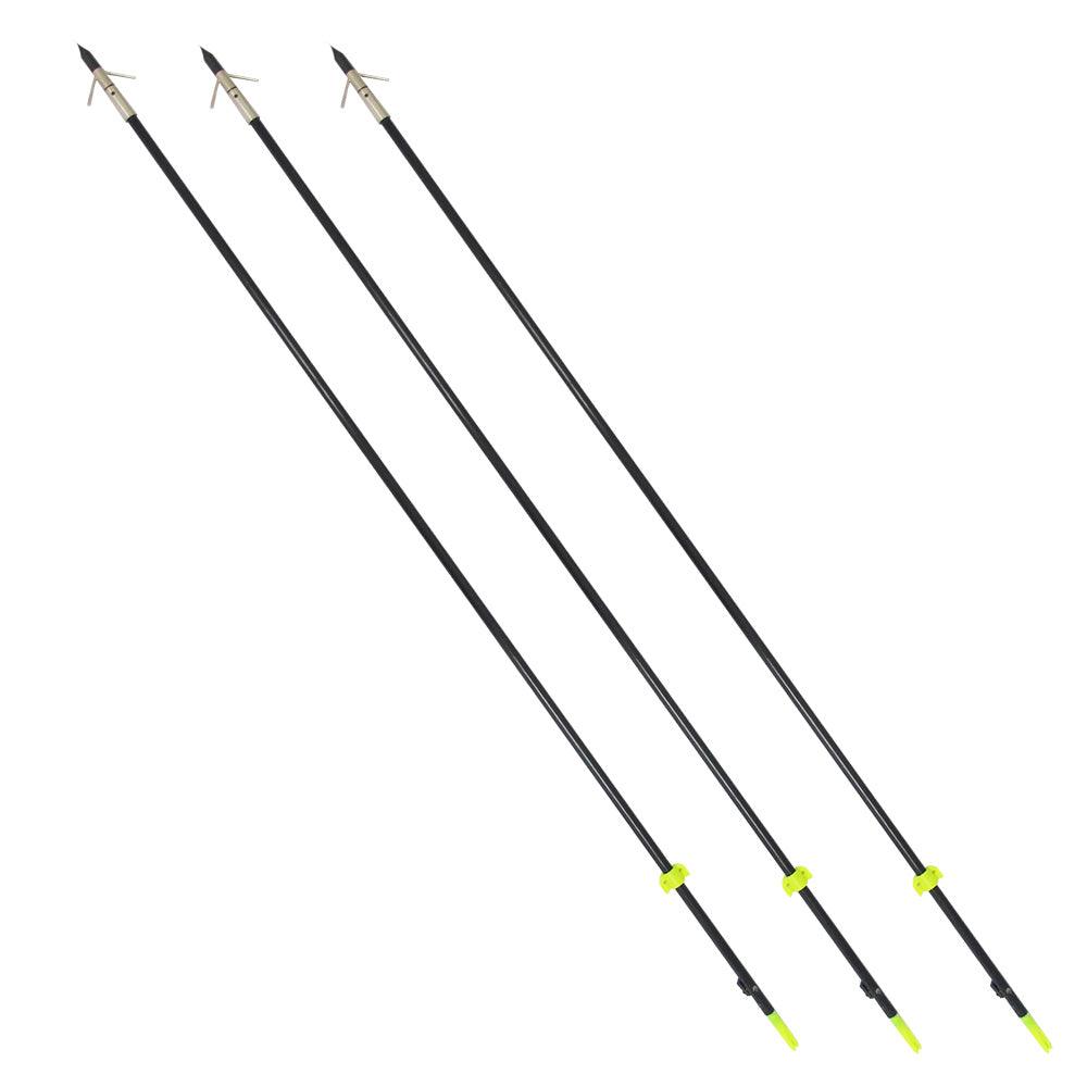 Safari Choice Three 35" Bowfishing Arrows With Broadheads(3 pieces) - Scuba Choice