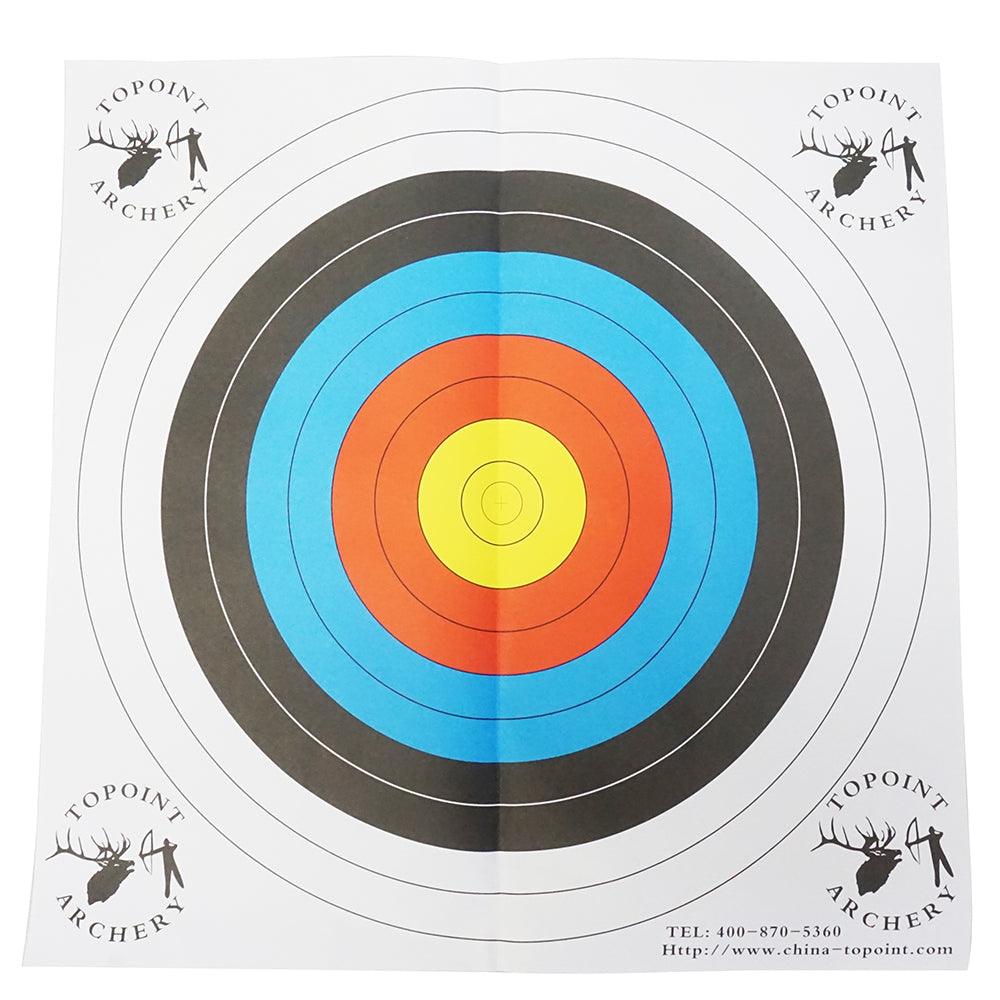 Safari Choice Bullseye & Gun Paper Target 25" x 25" (60cm), 5 Pack - Scuba Choice