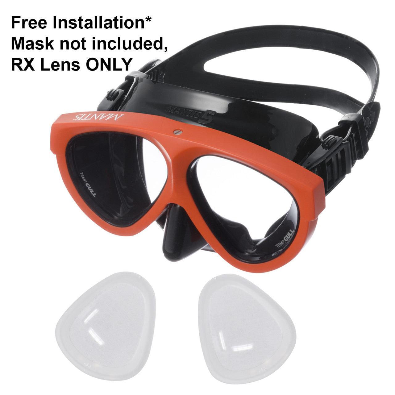 Palantic RX Nearsighted Lens for Gull Mantis 5 Dive Mask - Scuba Choice