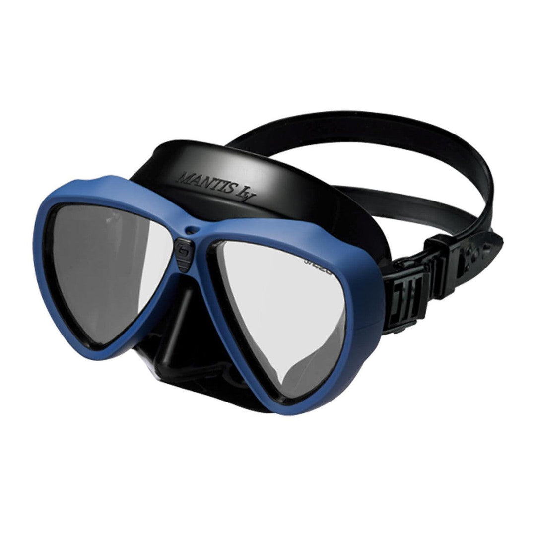 Gull Mantis LV RX Nearsighted Black/Capri Blue Dive Mask - Scuba Choice