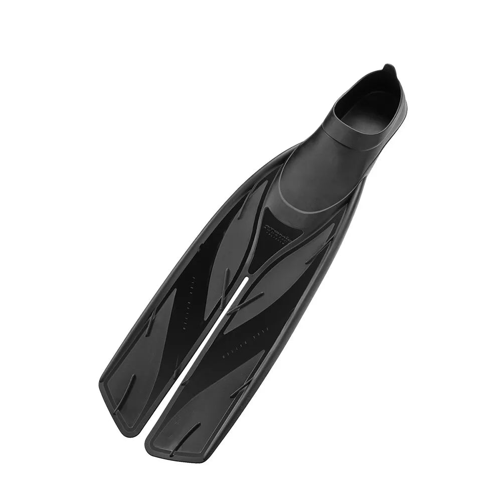 Atomic Aquatics Full Foot Black Split Fin, Black