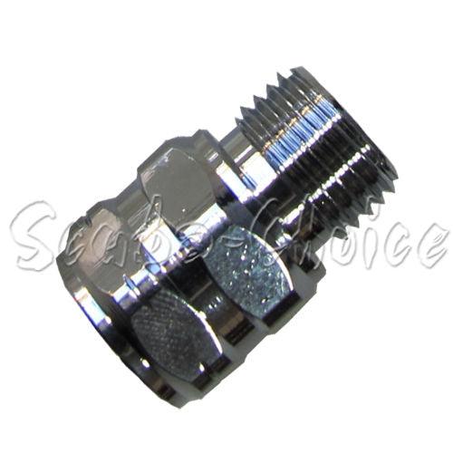 Scuba Choice Thread Adaptor M 9/16 to F 3/8-24 9/16-18 UNF-2A | 3/8-24 UNF-2B - Scuba Choice