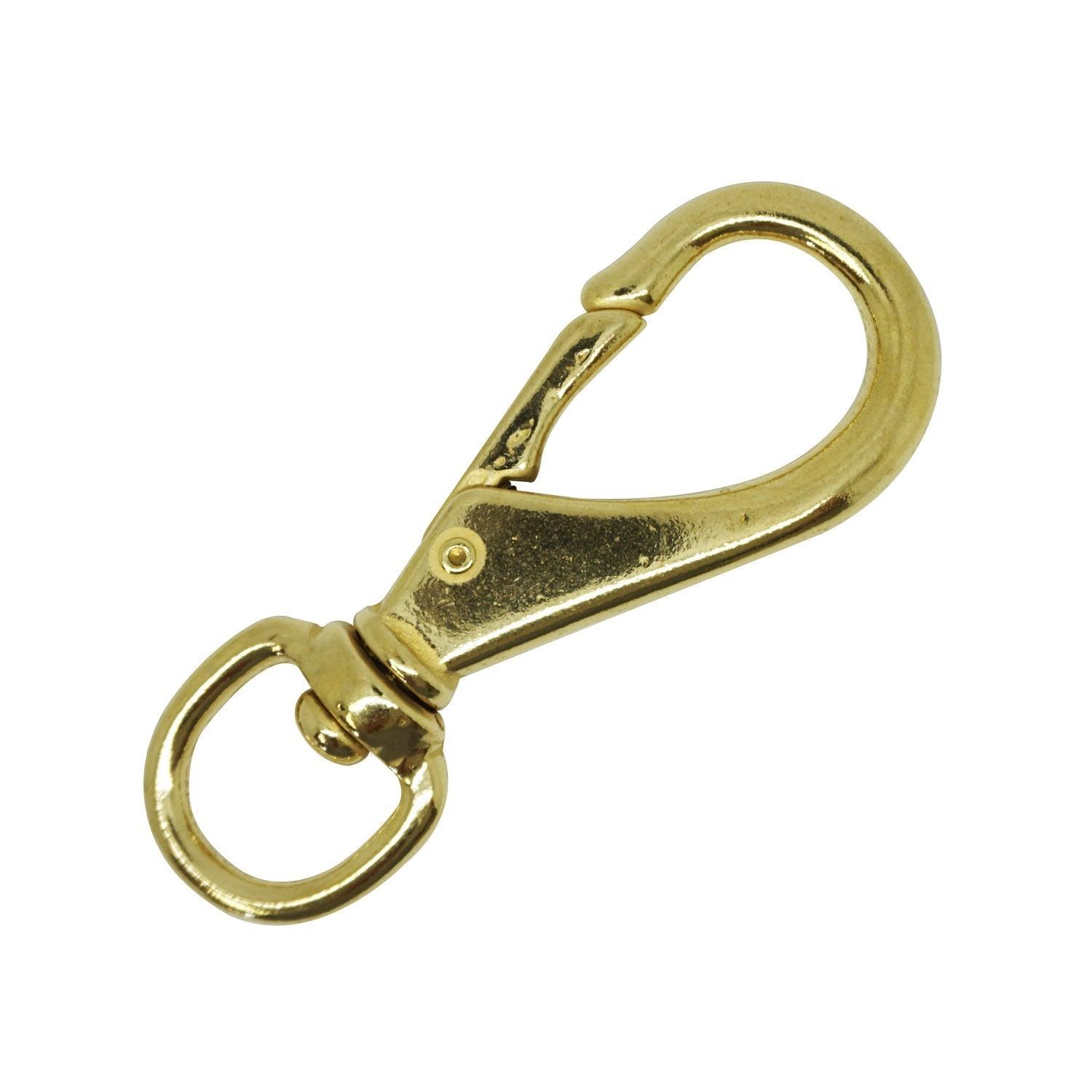 Scuba Choice 4.4" Brass Swivel Eye Snap Hook Clip #3, 13.3mm Opening - Scuba Choice