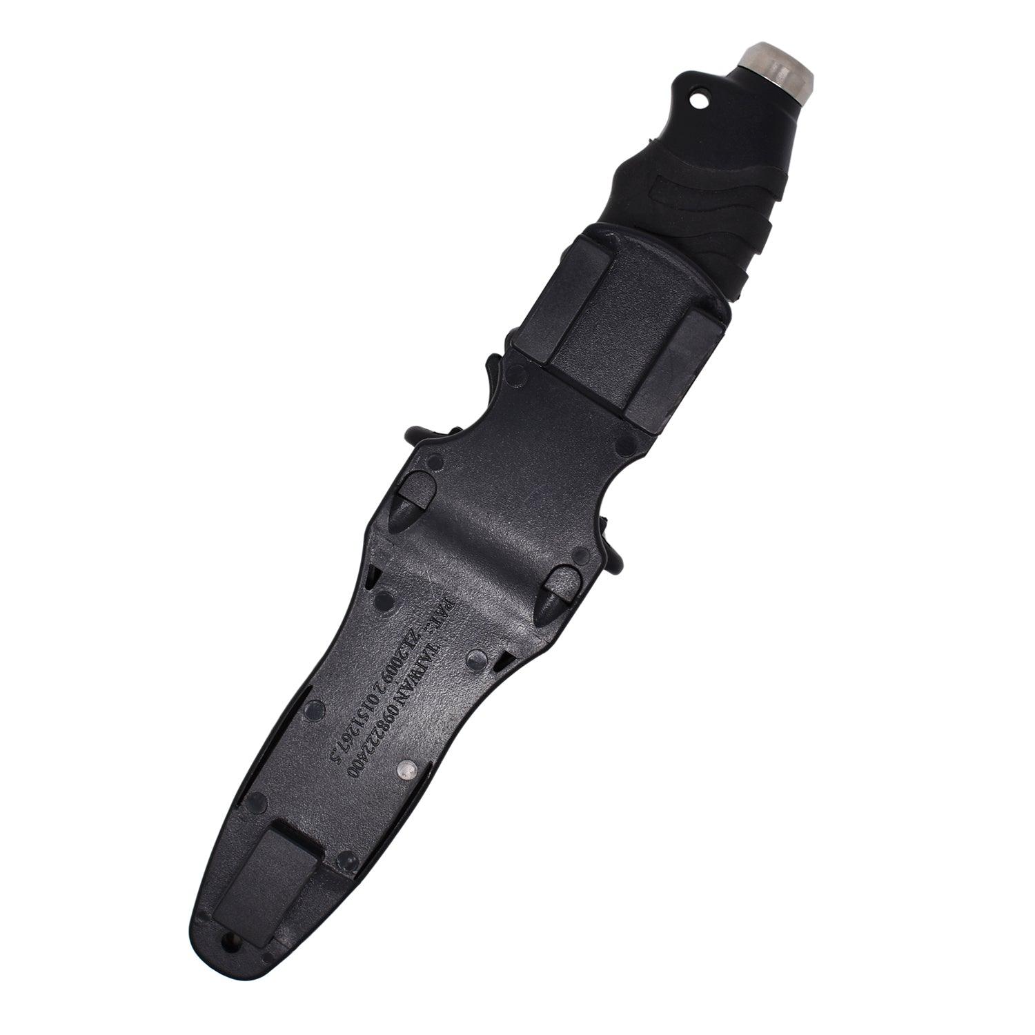 Palantic BETA Titanium 5" Blade Heavy Duty Point Tip Dive Knife w/Straps - Scuba Choice