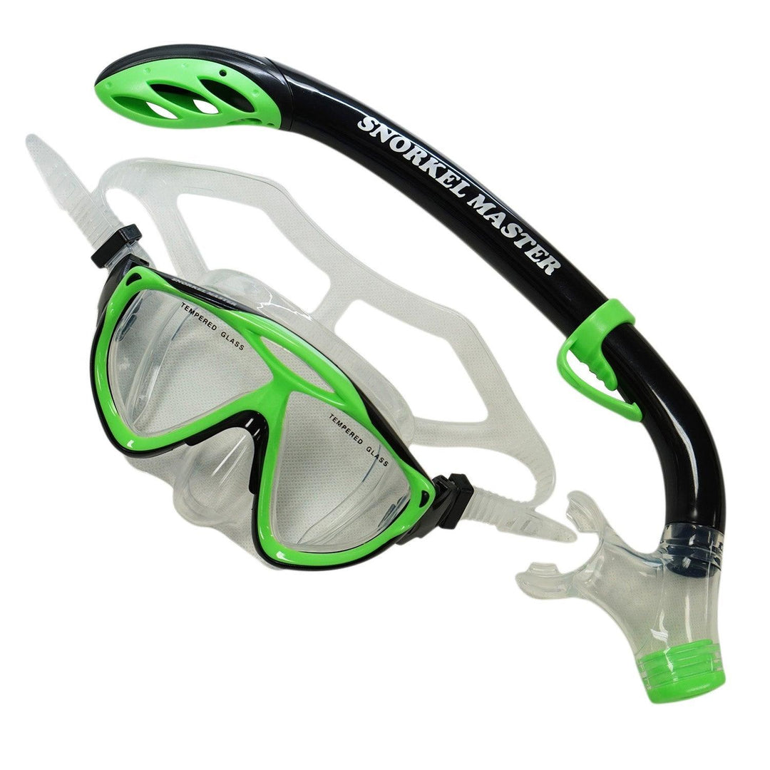 Snorkel Master Snorkeling Kids Mask & Semi-Dry Snorkel Combo - Scuba Choice