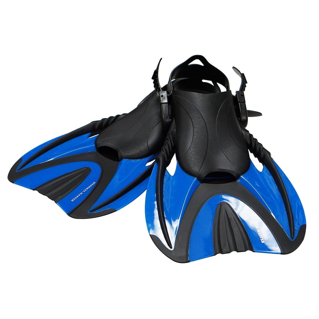 Snorkel Master Adult Blue Swimming Snorkeling Fins - Scuba Choice