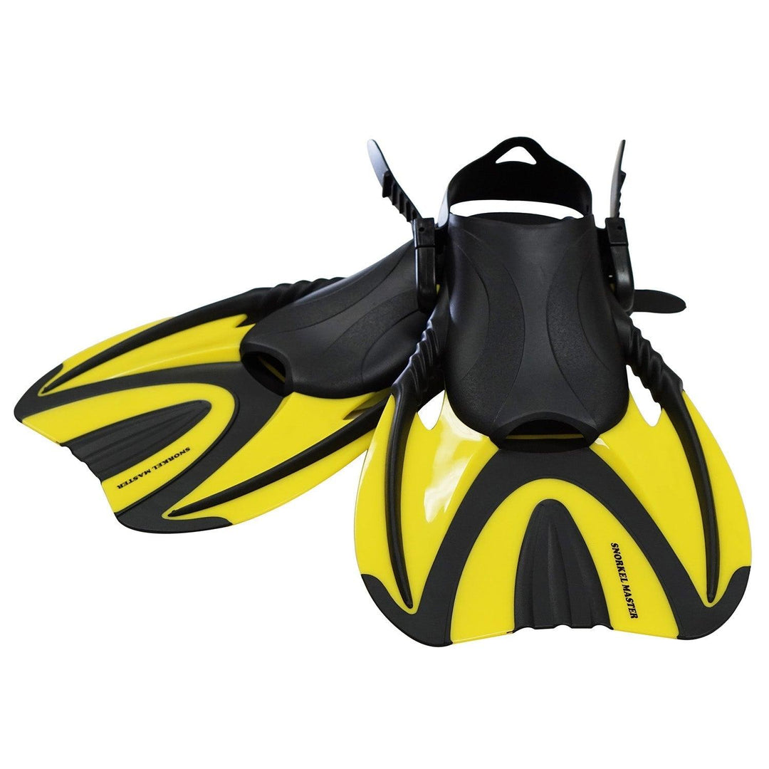 Snorkel Master Adult Yellow Swimming Snorkeling Fins - Scuba Choice
