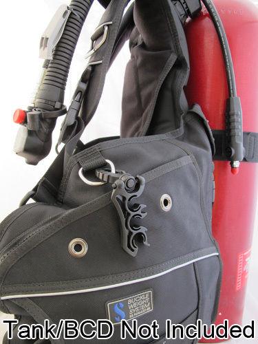 Scuba Choice Scuba Diving Dive Triple Hose Holder with Clip - Scuba Choice