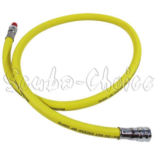 Scuba Diving 40" 350 PSI Yellow LP Regulator Octopus Hose for 2nd Stage - Scuba Choice