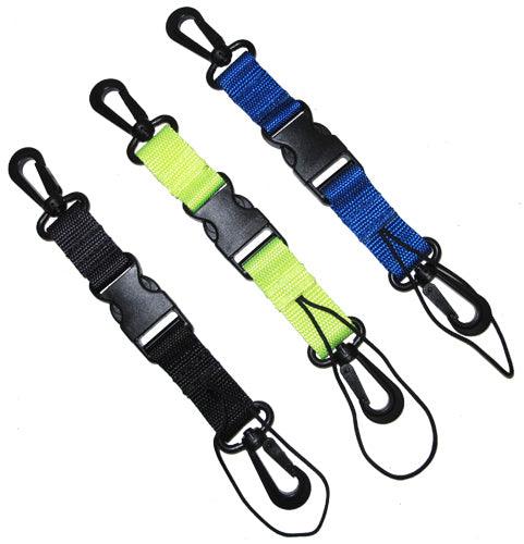 Scuba Diving Lanyard with Dual Clips & Quick Release Buckle - Scuba Choice