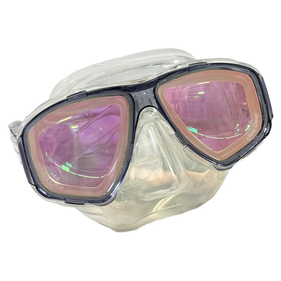 Palantic M36 UV Coated RX Nearsighted Lenses Titanium Blue Dive/Snorkeling Mask - Scuba Choice