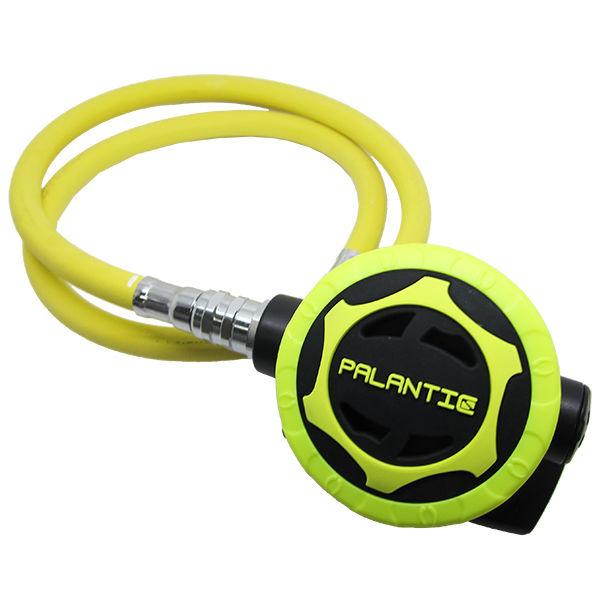 Palantic AS206 Black/Yellow Second Stage Regulator Octopus w/ 36" 350PSI Hose - Scuba Choice