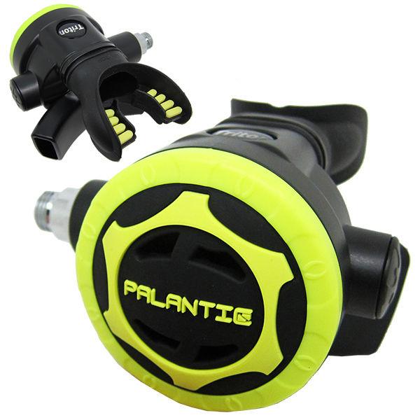 Scuba Diving Palantic AS206 Black/Yellow Second Stage Regulator Octopus - Scuba Choice