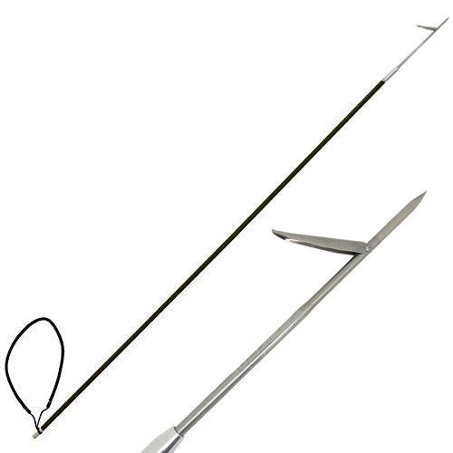 CARBON FIBER 7' One Piece Spearfishing Pole Spear w/ Single Prong Flopper - Scuba Choice