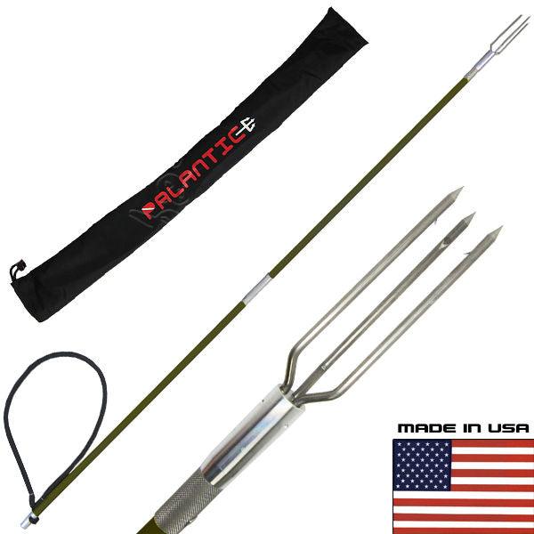 4.5' Travel 2Piece Spearfishing Carbon Fiber Pole Spear Lionfish Barb Tip & Bag - Scuba Choice