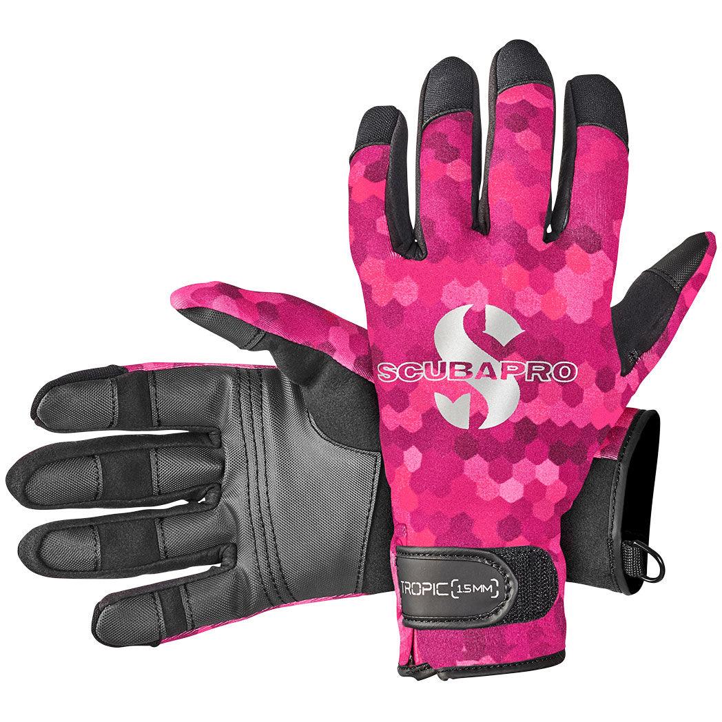 Scubapro Tropic Gloves 1.5mm, Pink - Scuba Choice