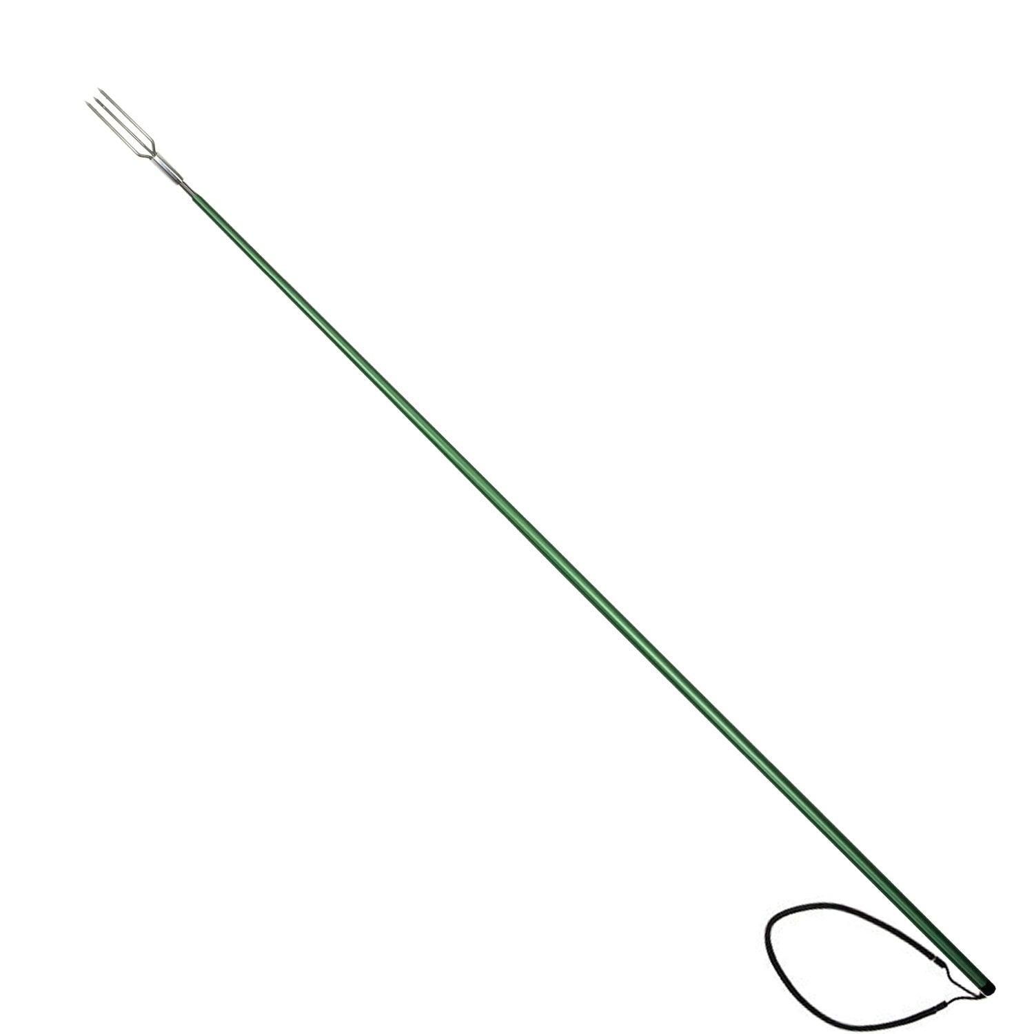 Palantic Green Torrent Aluminum 5ft Pole Spear w/ 3 Prong Barbed Paralyzer - Scuba Choice