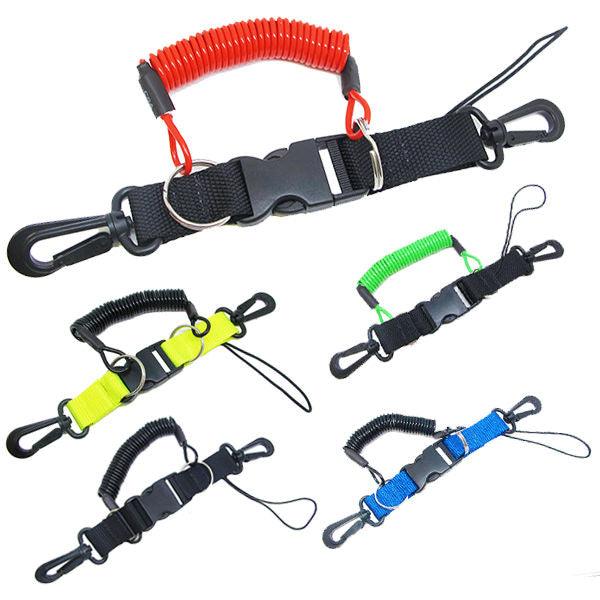 Scuba Diving Dive Snappy Coil Camera Lanyard & Quick Release Buckle, 1.3M Coil - Scuba Choice