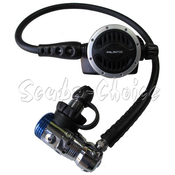 Scuba Diving Palantic AS103 DIN Regulator Adjustable Second Stage w/ 27" Hose - Scuba Choice