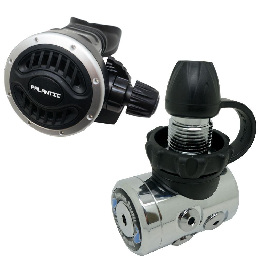 Scuba Diving Palantic AS105 DIN Regulator Adjustable Second Stage w/ 27" Hose - Scuba Choice