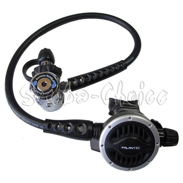 Scuba Diving Palantic AS105 DIN Regulator Adjustable Second Stage w/ 27" Hose - Scuba Choice