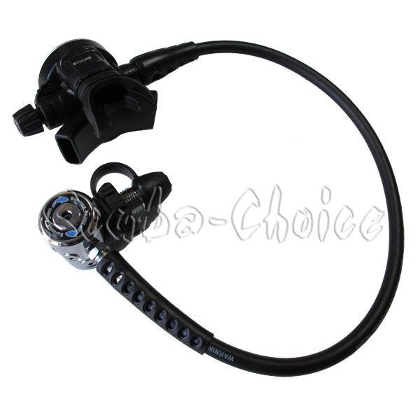 Scuba Diving Palantic AS105 DIN Regulator Adjustable Second Stage w/ 27" Hose - Scuba Choice