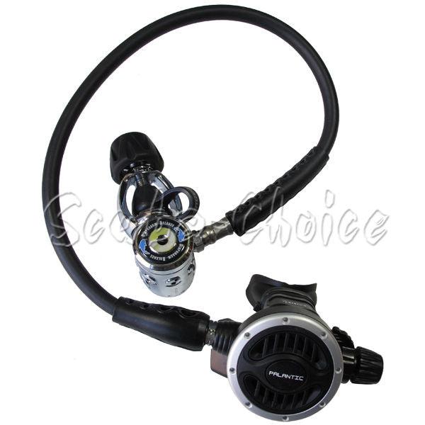 Scuba Diving Palantic AS105 Yoke Regulator Adjustable Second Stage w/ 27" Hose - Scuba Choice