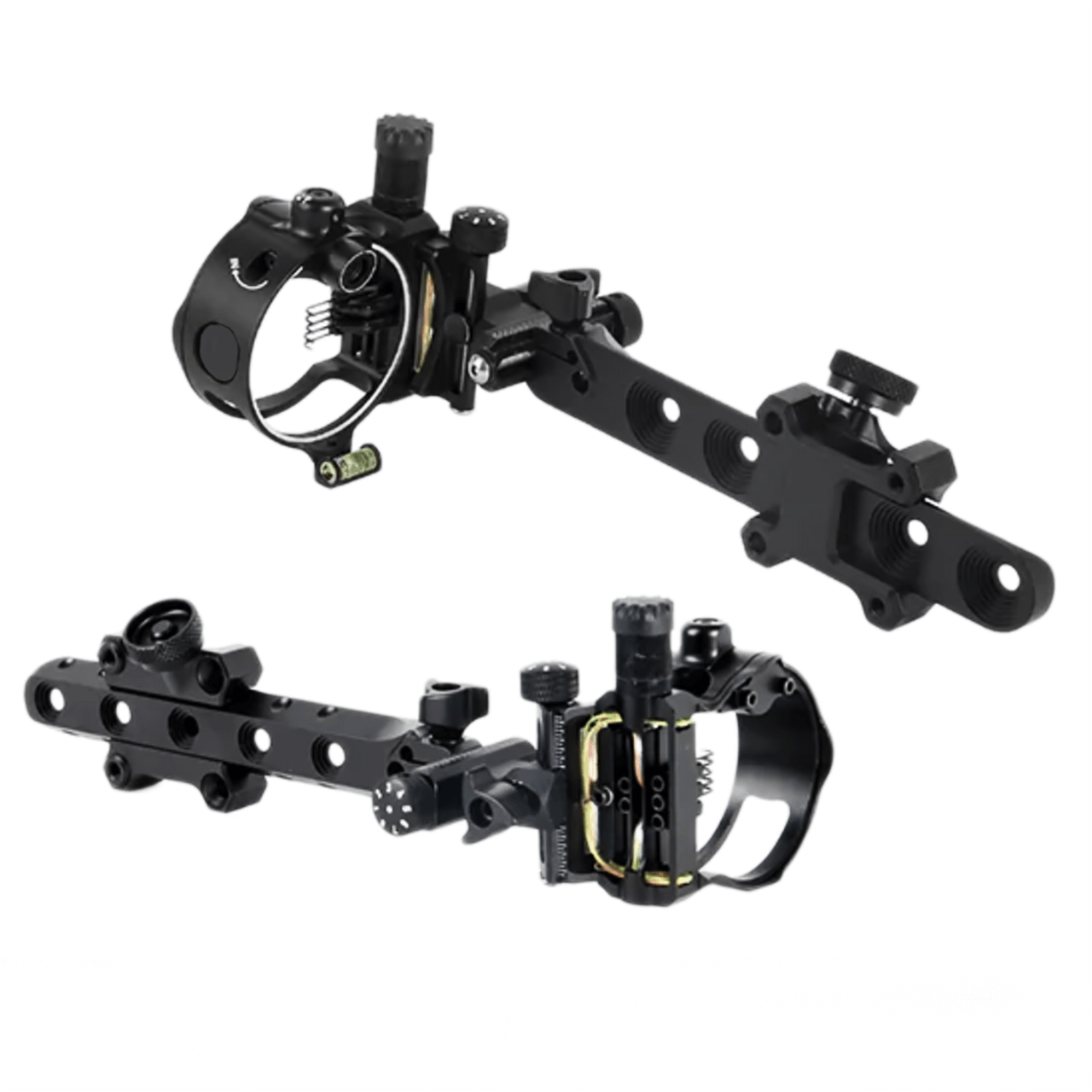 Safari Choice Archery Micro Adjustable 5-Pin Bow Sight w/ Retina Lock & 6" Extension Bar, Black - Scuba Choice