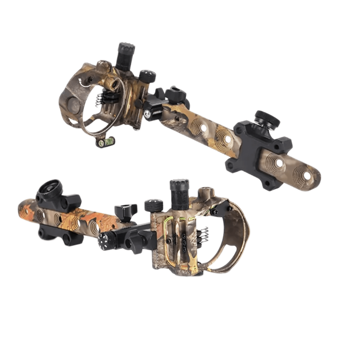 Safari Choice Archery Micro Adjustable 5-Pin Bow Sight w/ Retina Lock & 6" Extension Bar, Camo - Scuba Choice