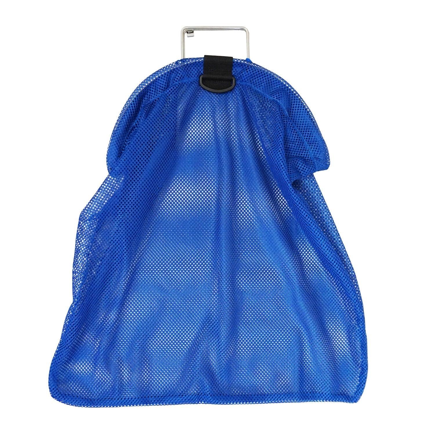 Scuba Choice Spearfishing 5mm S.S Handle Fish Mesh Bag, Blue, Large - Scuba Choice