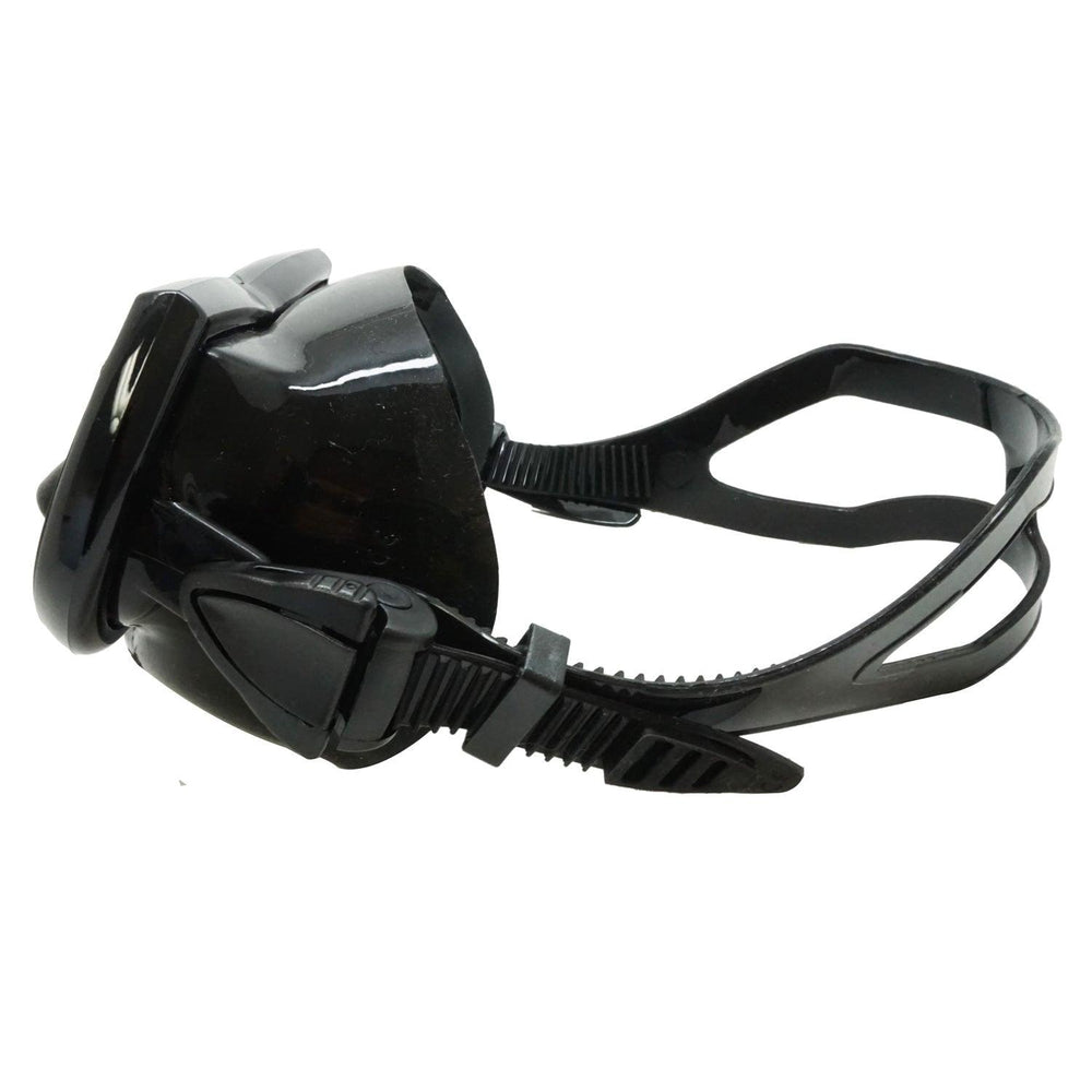 Palantic Spearfishing Free Dive Low Volume Black Mask With Mirror Coated Lenses - Scuba Choice