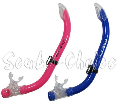 Comocean Youth Kids Purged Snorkeling Snorkel w/ Clear Splash Guard - Scuba Choice