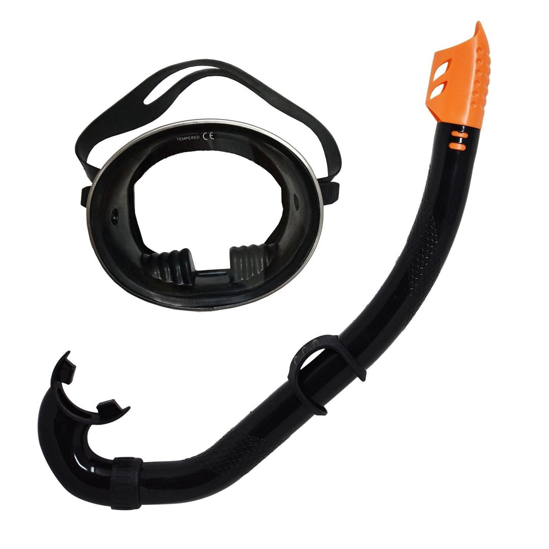 Scuba Choice Spearfishing Classic Rubber Dive Mask and Flexible Snorkel Combo - Scuba Choice