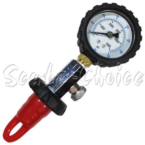 Scuba Choice Diving DIN Tank Pressure Checker 5000 PSI 350 BAR - Scuba Choice