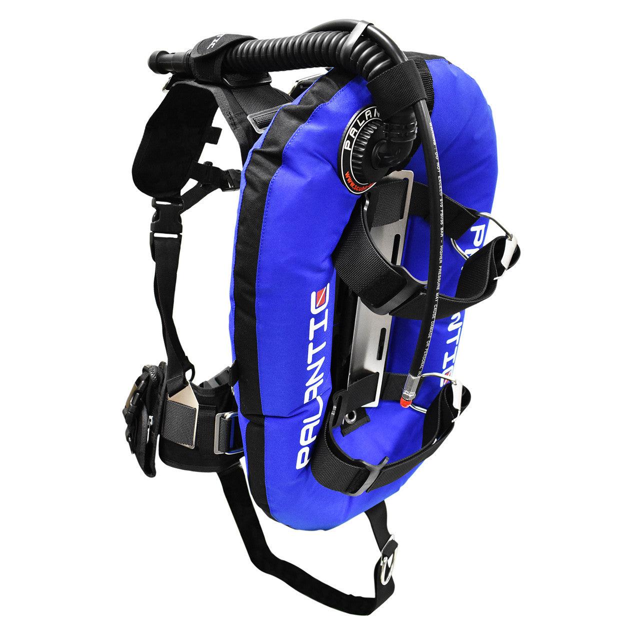 Palantic Donut Wing Single Tank Harness System 30lbs, Blue - Scuba Choice