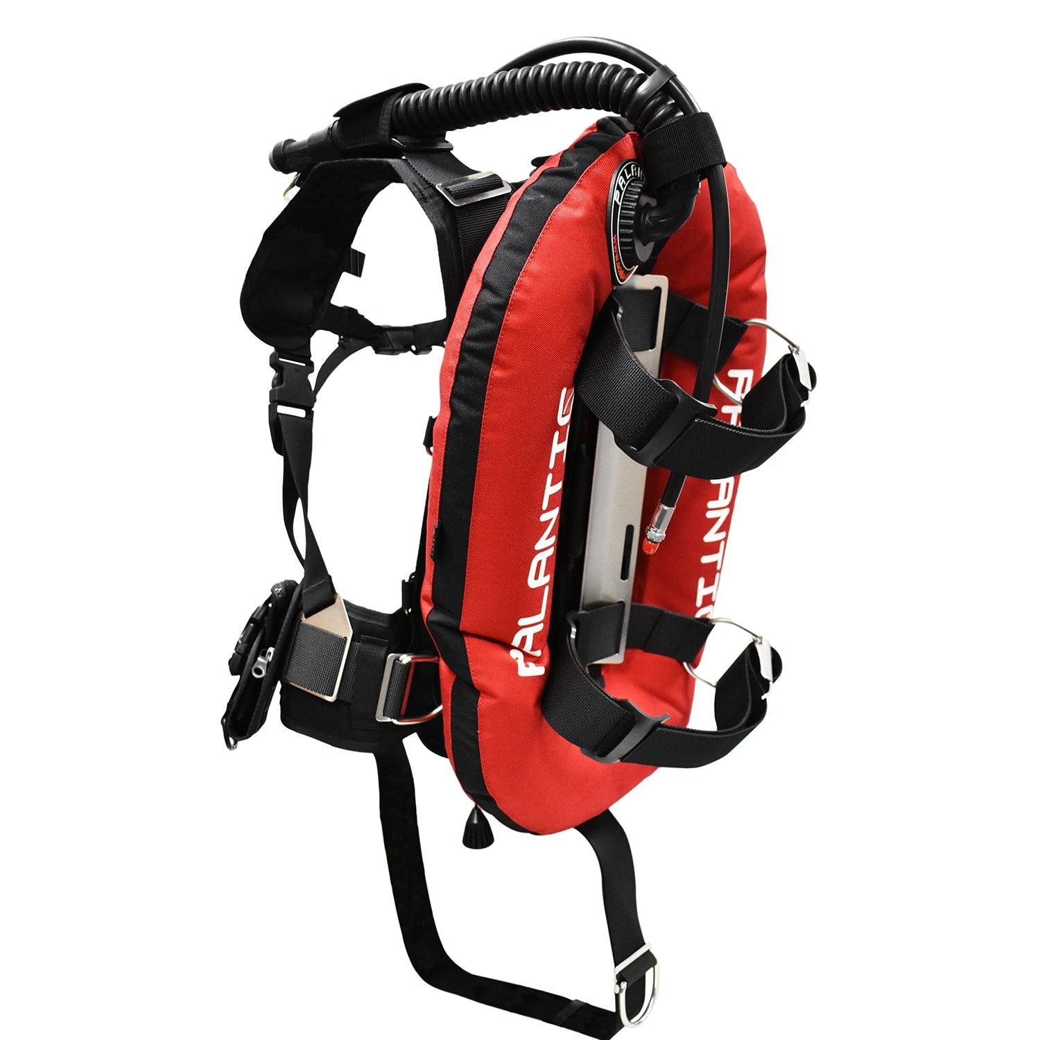 Palantic Donut Wing Single Tank Harness System, Red - Scuba Choice