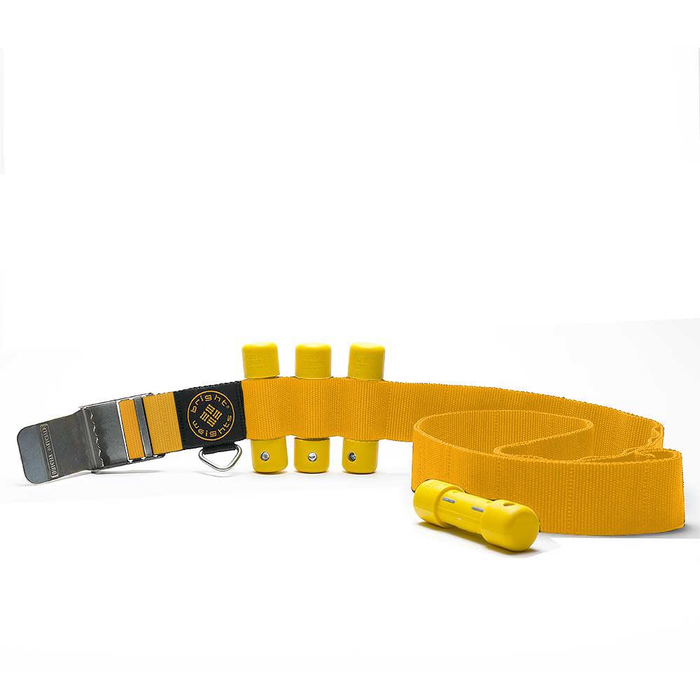 Scuba Diving Yellow Weight Belt w/4PCs Yellow Slug Weights Set - Scuba Choice
